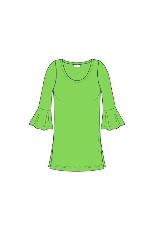 ISABELLA (Flutter Sleeve Tunic)