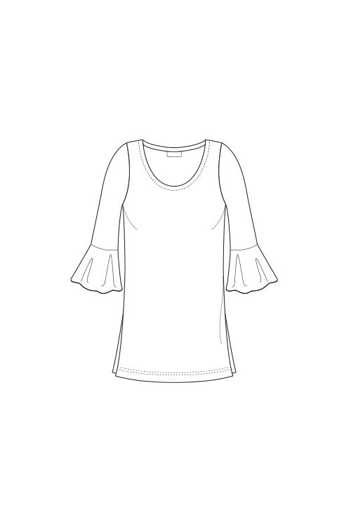 ISABELLA (Flutter Sleeve Tunic)