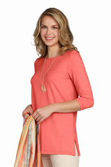 Emma Boatneck 3/4 Sleeve Tunic