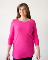 Emma Boatneck 3/4 Sleeve Tunic