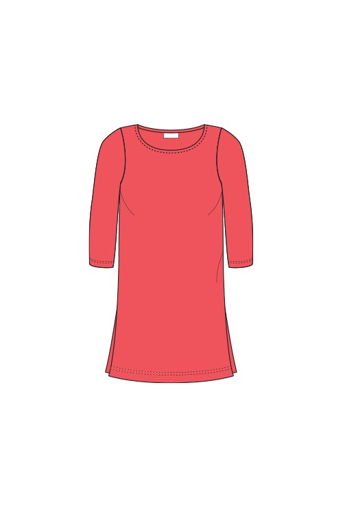 Emma Boatneck 3/4 Sleeve Tunic