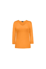 Karen V-Neck 3/4 Sleeve Top (Relaxed Fit) - SALE
