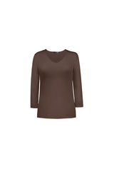 Karen V-Neck 3/4 Sleeve Top (Relaxed Fit) - SALE
