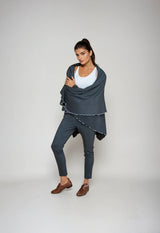 Buki Blanket - Charcoal Grey