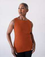 Christina Boatneck Sleeveless Shell