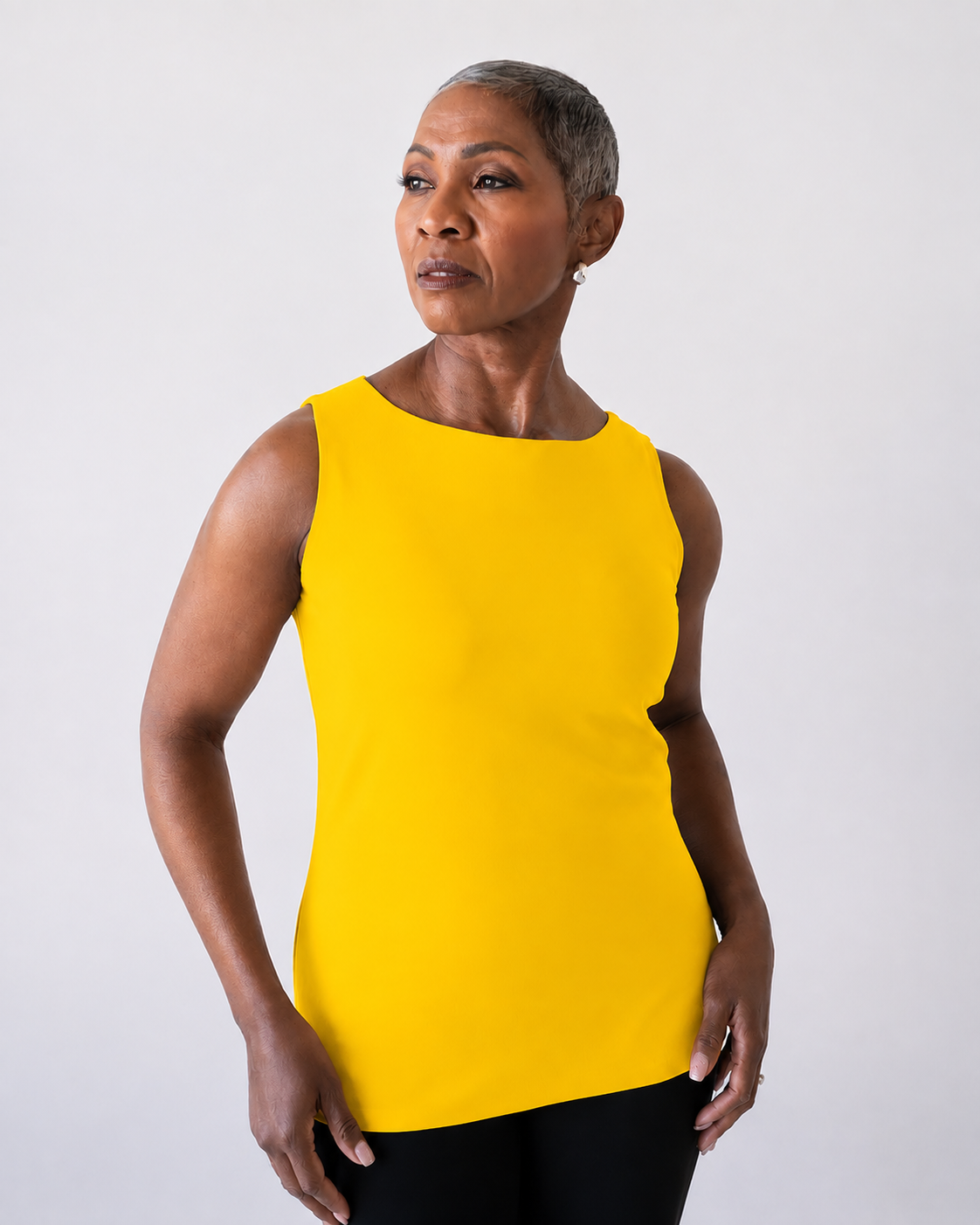 Christina Boatneck Sleeveless Shell