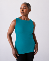 Christina Boatneck Sleeveless Shell