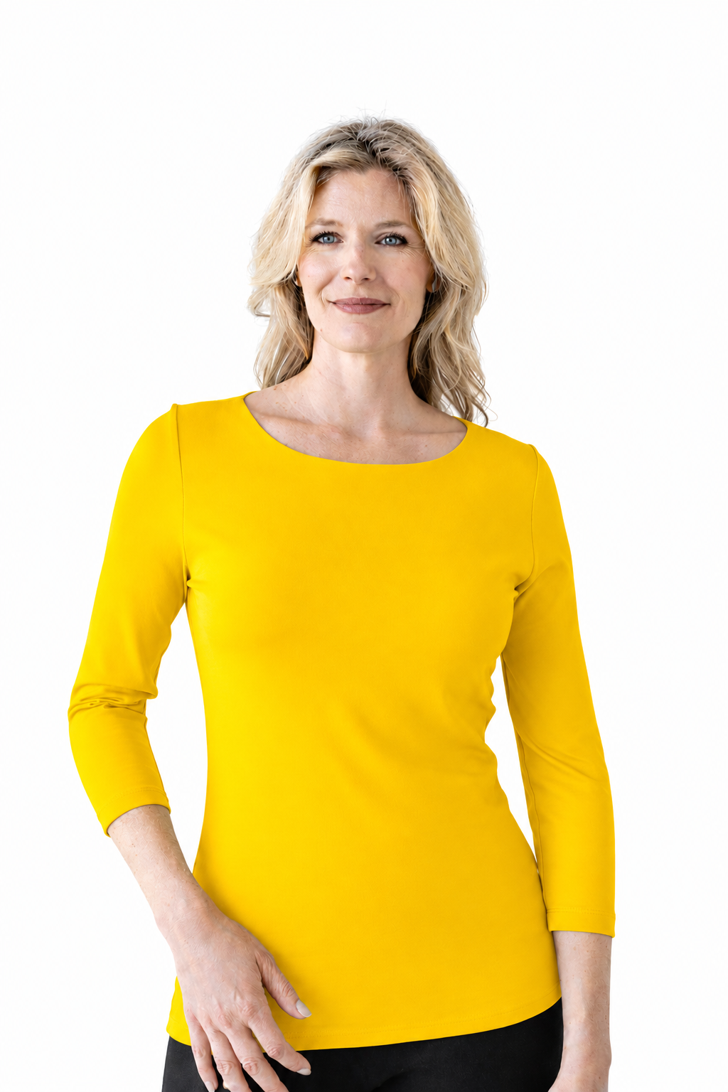 Sabrina Boatneck 3/4 Sleeve Top