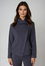 Dakota Hoodie Sweatshirt Jacket - Charcoal