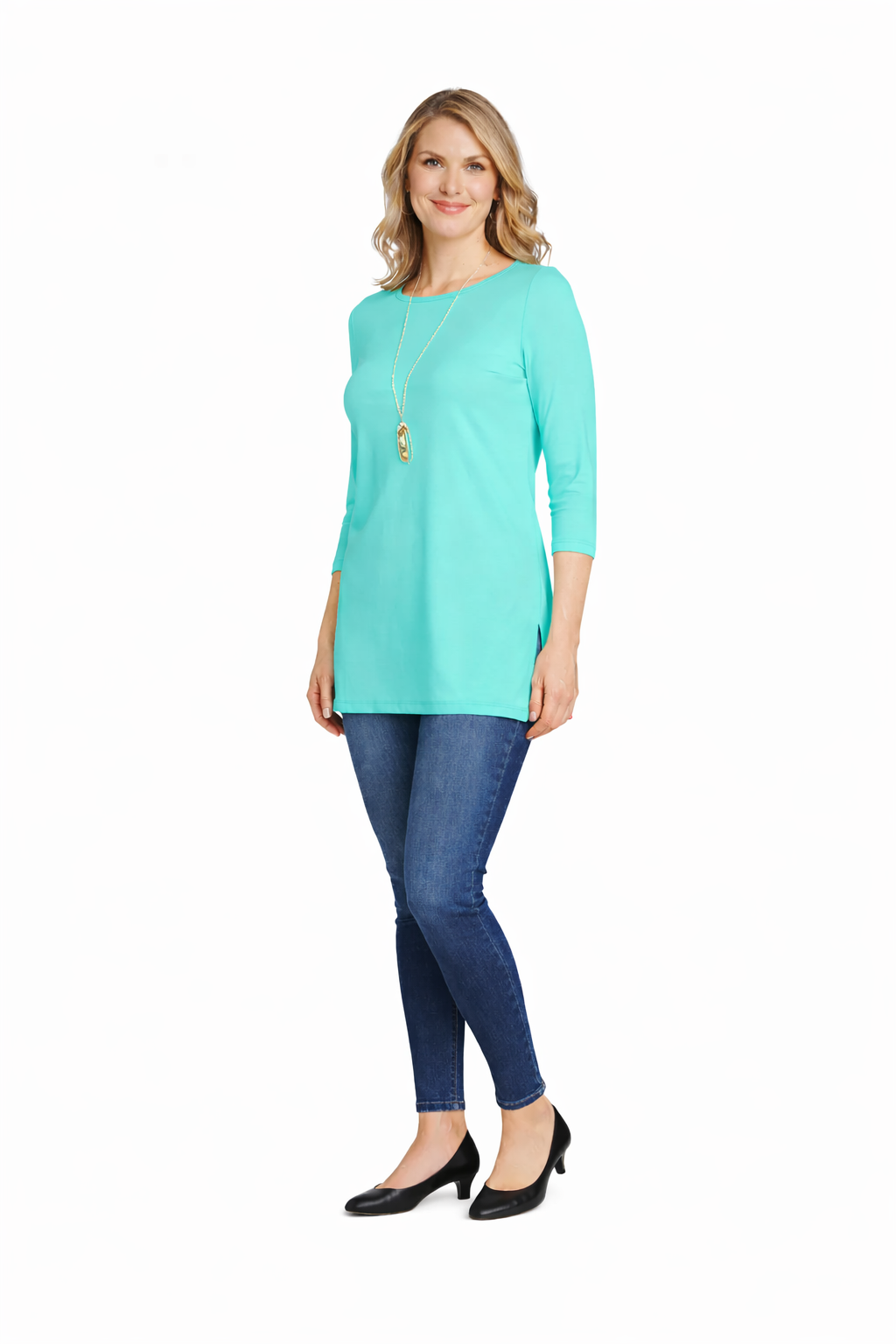 Emma Boatneck 3/4 Sleeve Tunic