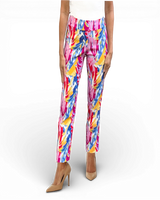 Krazy Larry P507 Pull on Pant - Pink Abstract