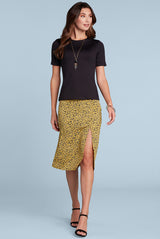 Cathy Jewel Neck Short Sleeve Top