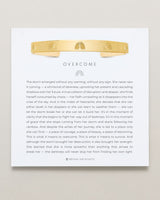 Overcome Engraved Cuff