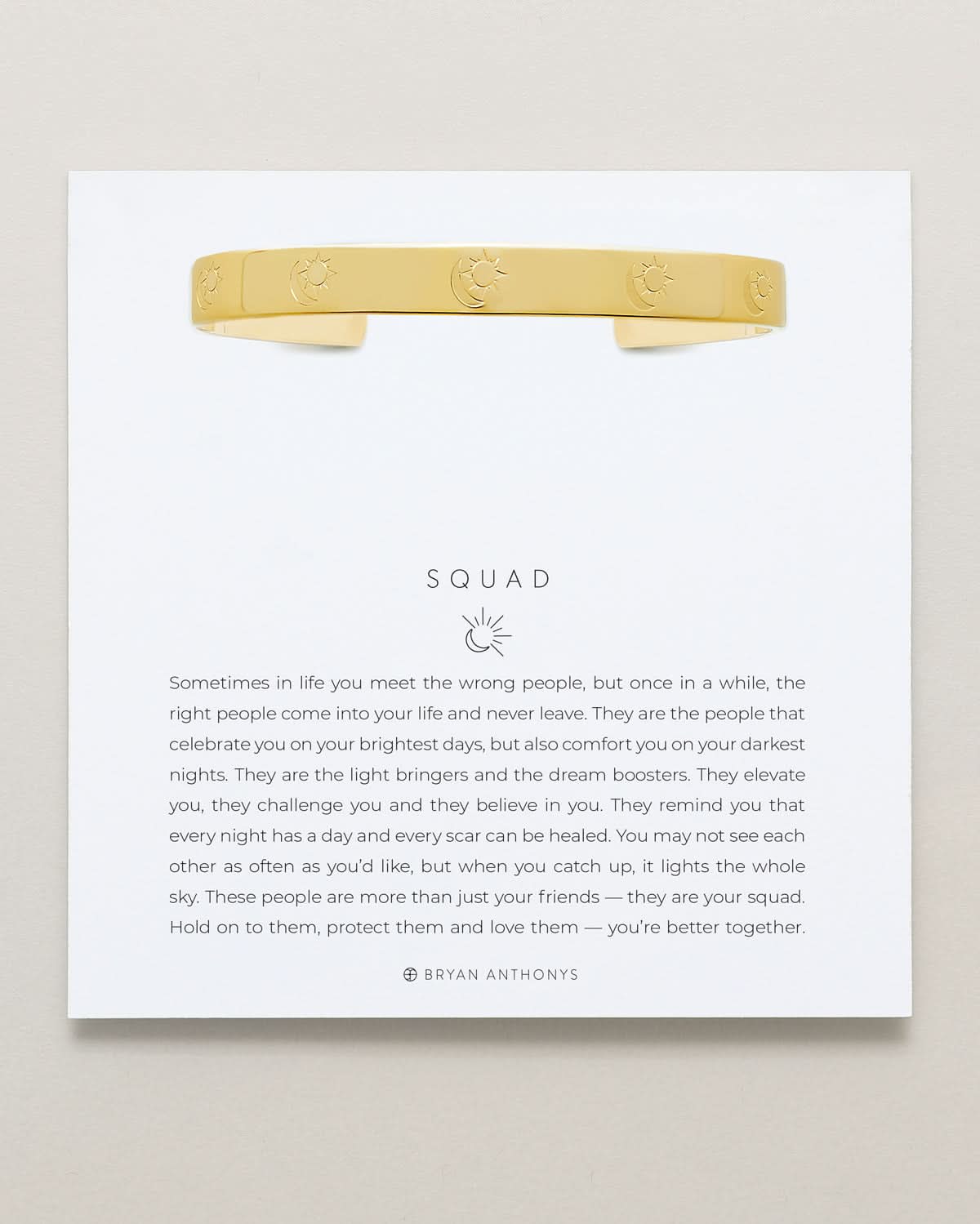 Squad Engraved Cuff
