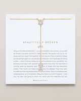Beautifully Broken Emerald Cut Lariat Necklace