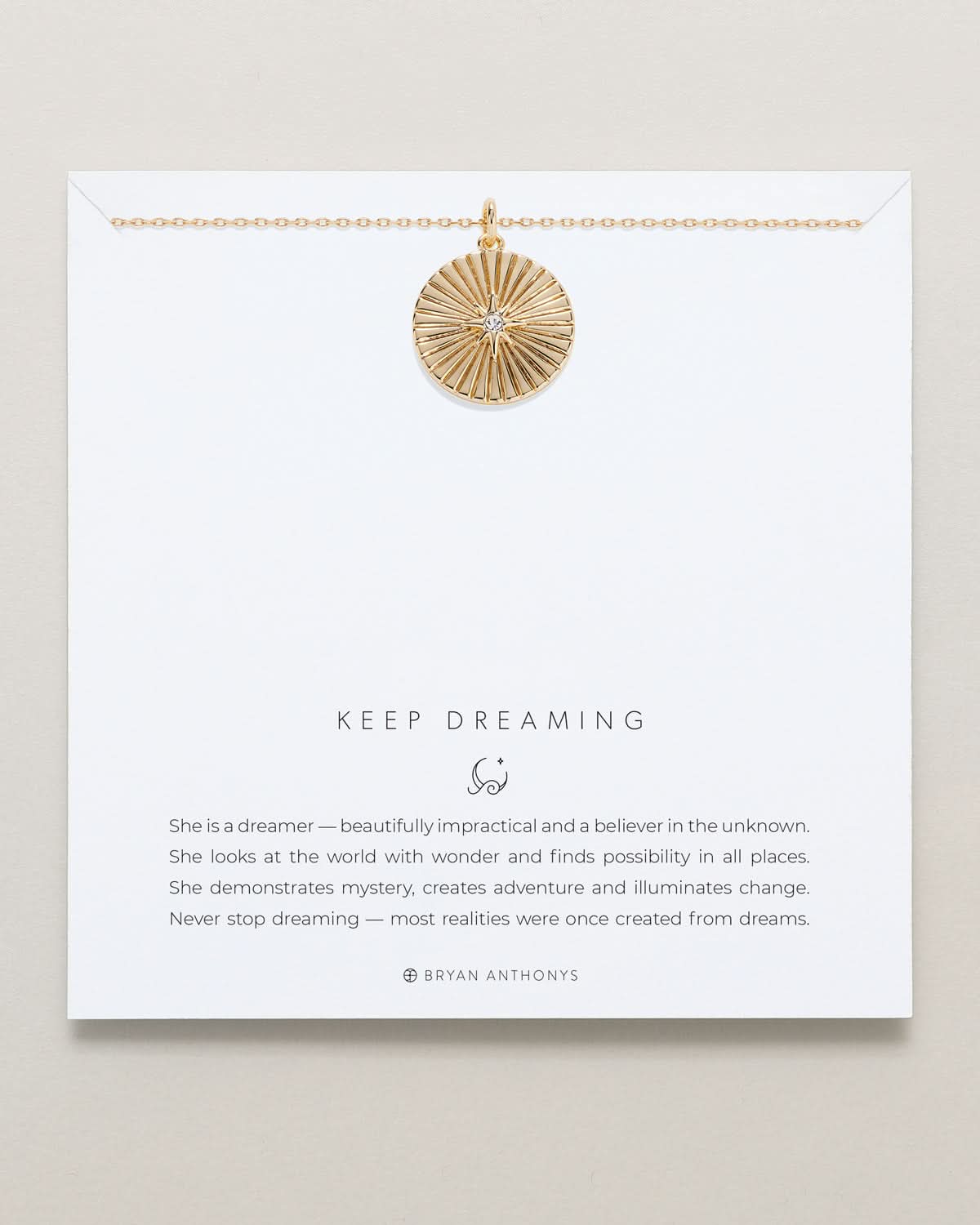 Keep Dreaming Pendant Necklace