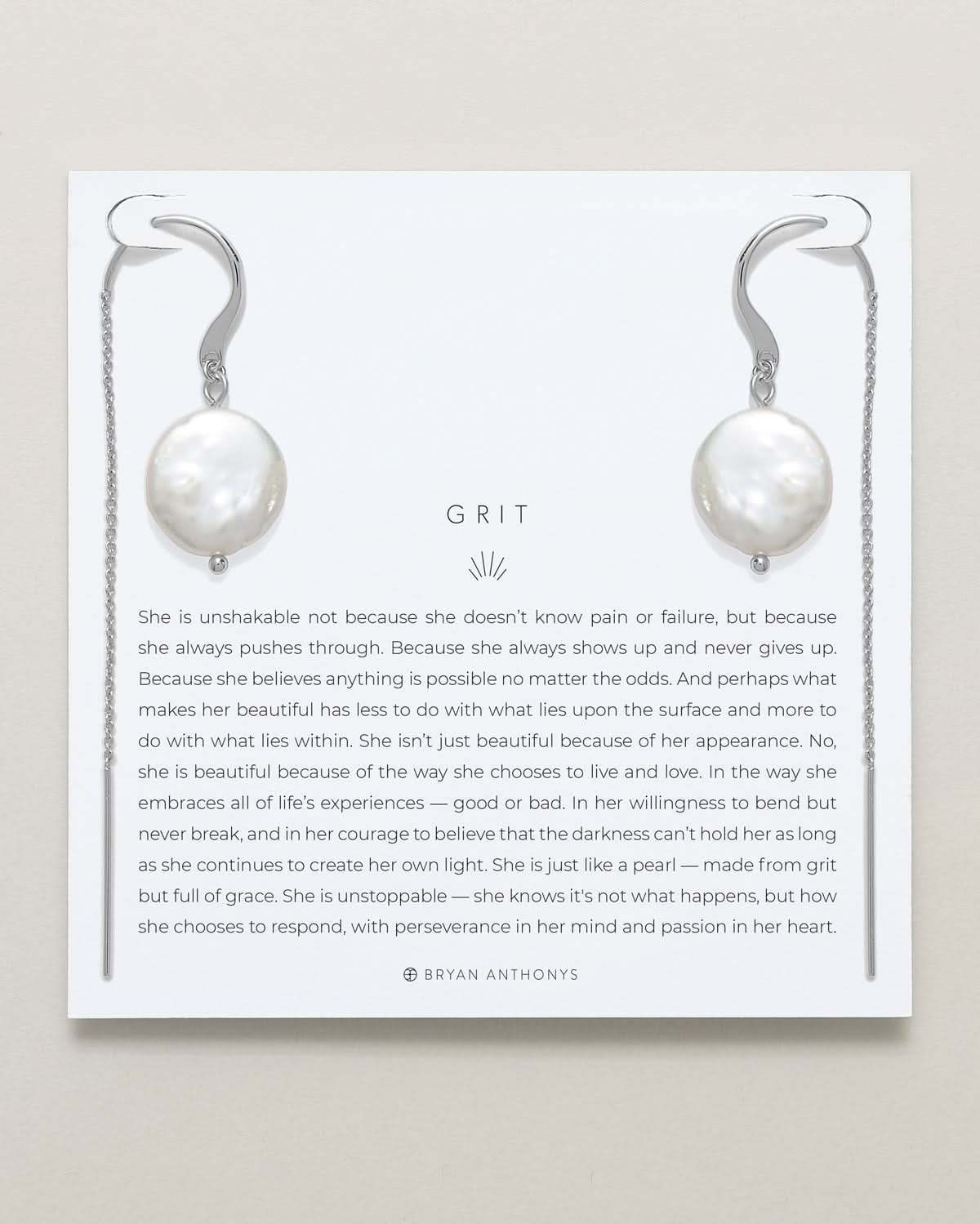 Grit Threader Earrings