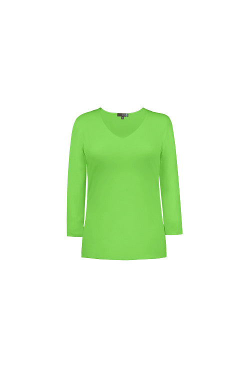 Karen V-Neck 3/4 Sleeve Top (Relaxed Fit) - SALE