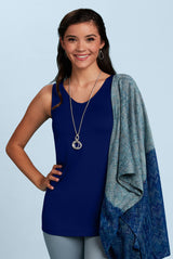 Hannah V-Neck Long Layering Tank Top