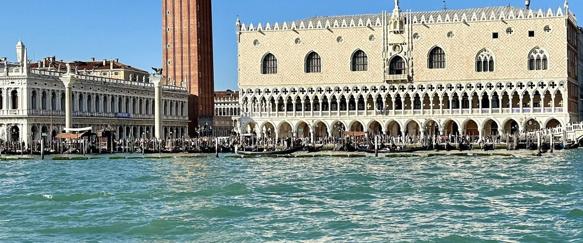 The Doge's Palace and the Venice lagoon from the water