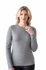 Juliet Jewel Neck Long Sleeve Top