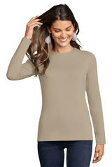Tangerine Boatneck Sleeveless Tank Top Side Profile - UPF 50 Flattering Fit | JudyP Apparel