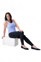 Very Peri Scoop Neck Sleeveless Tank Top Full Length View - Elevated Basic | JudyP Apparel