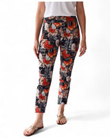 Krazy Larry P507 Pull on Pant - Black French Butterfly
