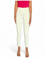 Krazy Larry P507 Pull on Pant - Lime Polka Dot