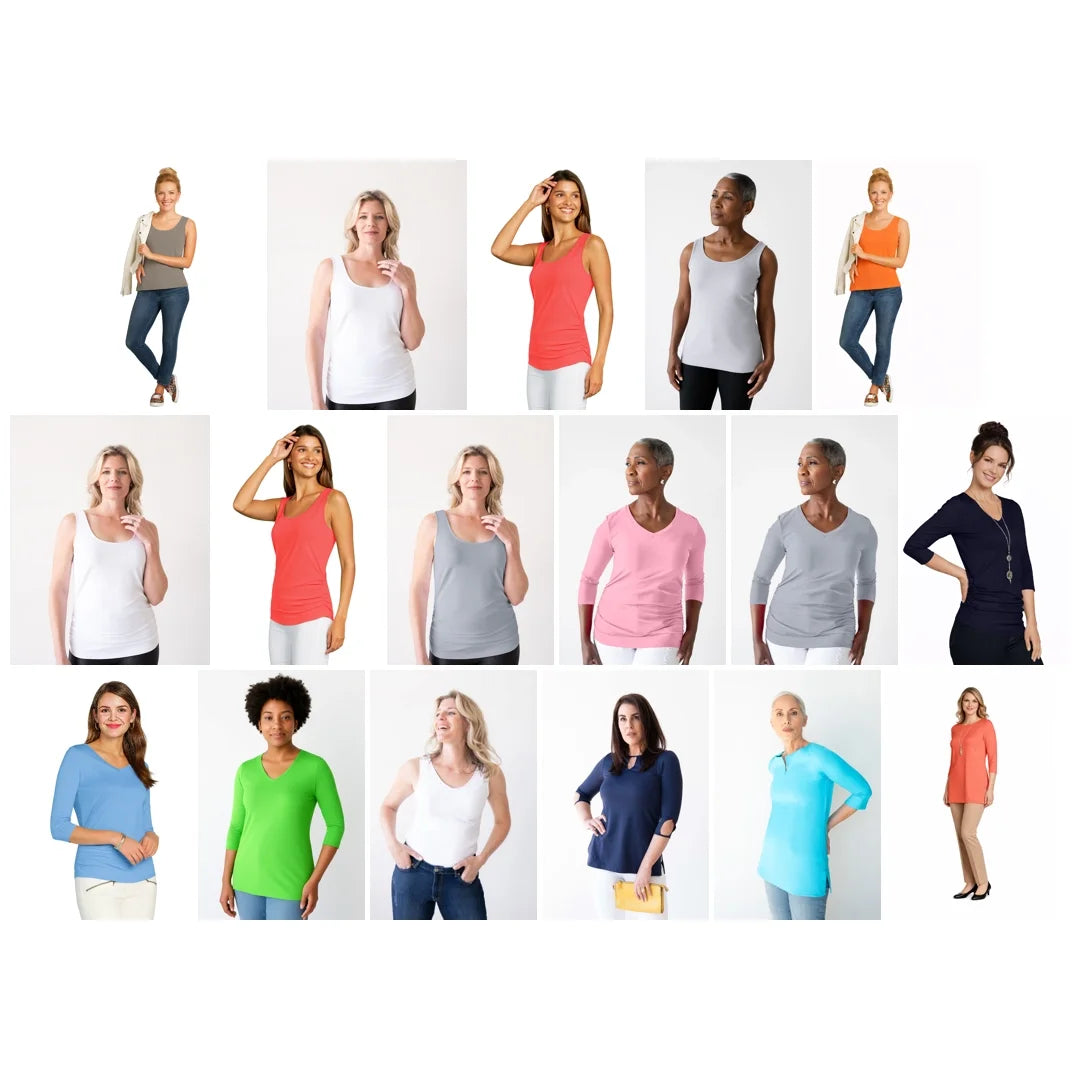 Spring Closet Refresh For Single Layer Tops with Beautiful Bundles of Color